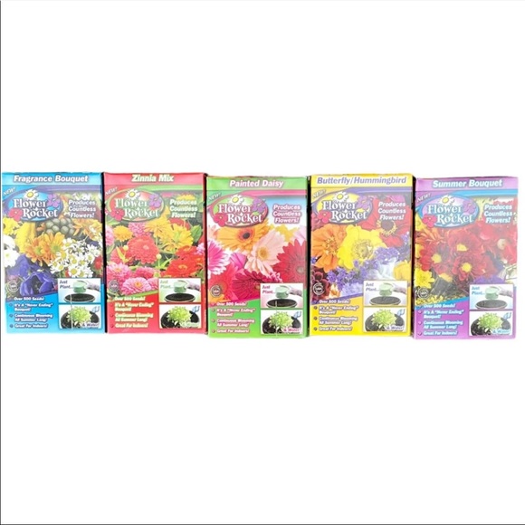 Flower Rocket Grow Kit Bundle of 5 NWT - Picture 2 of 2